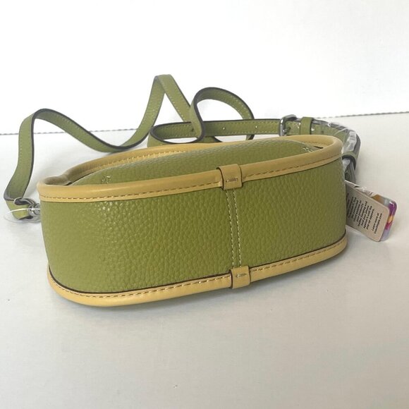 Coach Mini Ergo Bag Coachtopia CO662 Leather 90s Crossbody Lime Green Sunflower - Picture 9 of 13